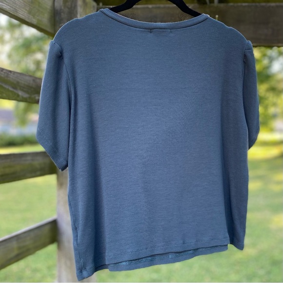 LNA Cropped Ribbed Tee - Picture 3 of 8